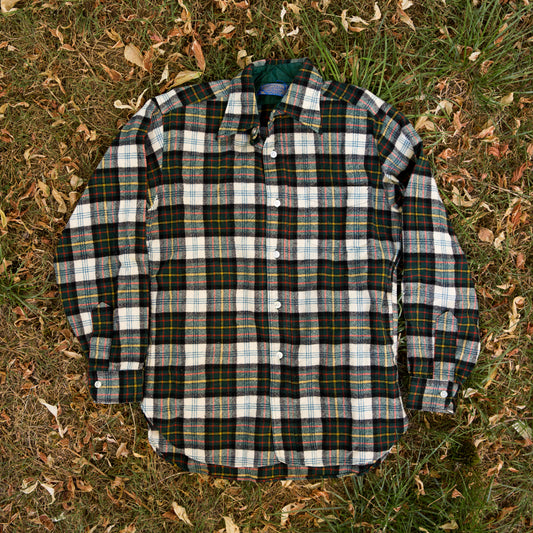 Pendleton Green Plaid Wool Shirt