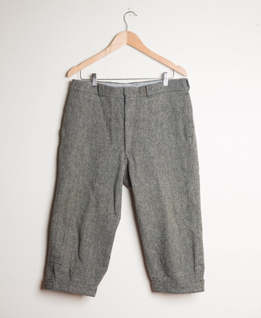 Vintage Woolrich Woolen Mills Gray Pants | Hunting Wool Trousers | Cropped | Made in USA | 34 X 20
