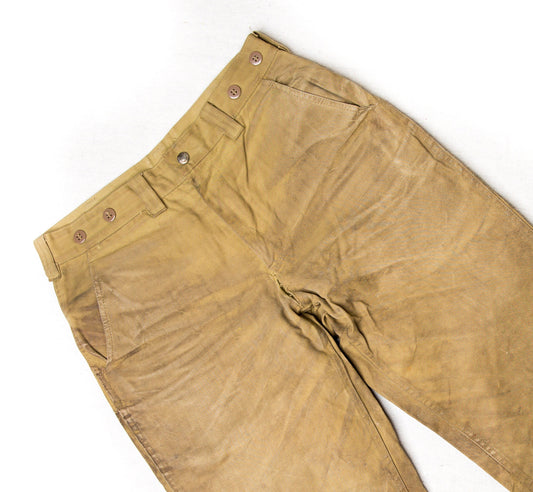 Vintage Filson Tin Cloth Pants | Waxed Cotton Denim Hunting Workwear | Made in Seattle WA USA | 30 X 31